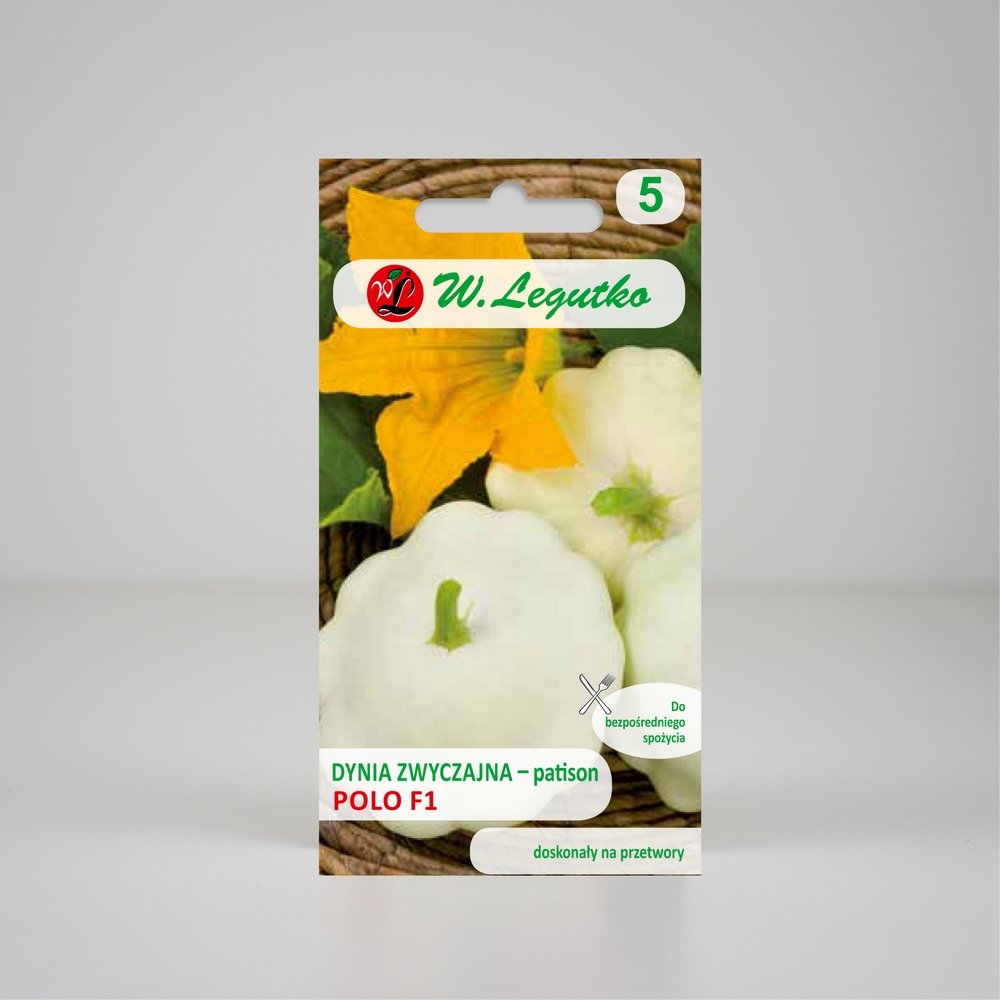 Dynia zwyczajna patison Polo F1 Kremowa 2g - Nasiona - W. Legutko