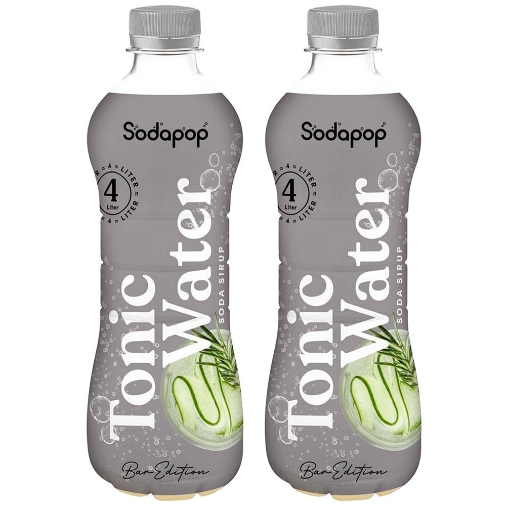 2x SYROP SODAPOP BAR-EDITION TONIC-WATER 500ml KONCENTRAT DO SATURATORA