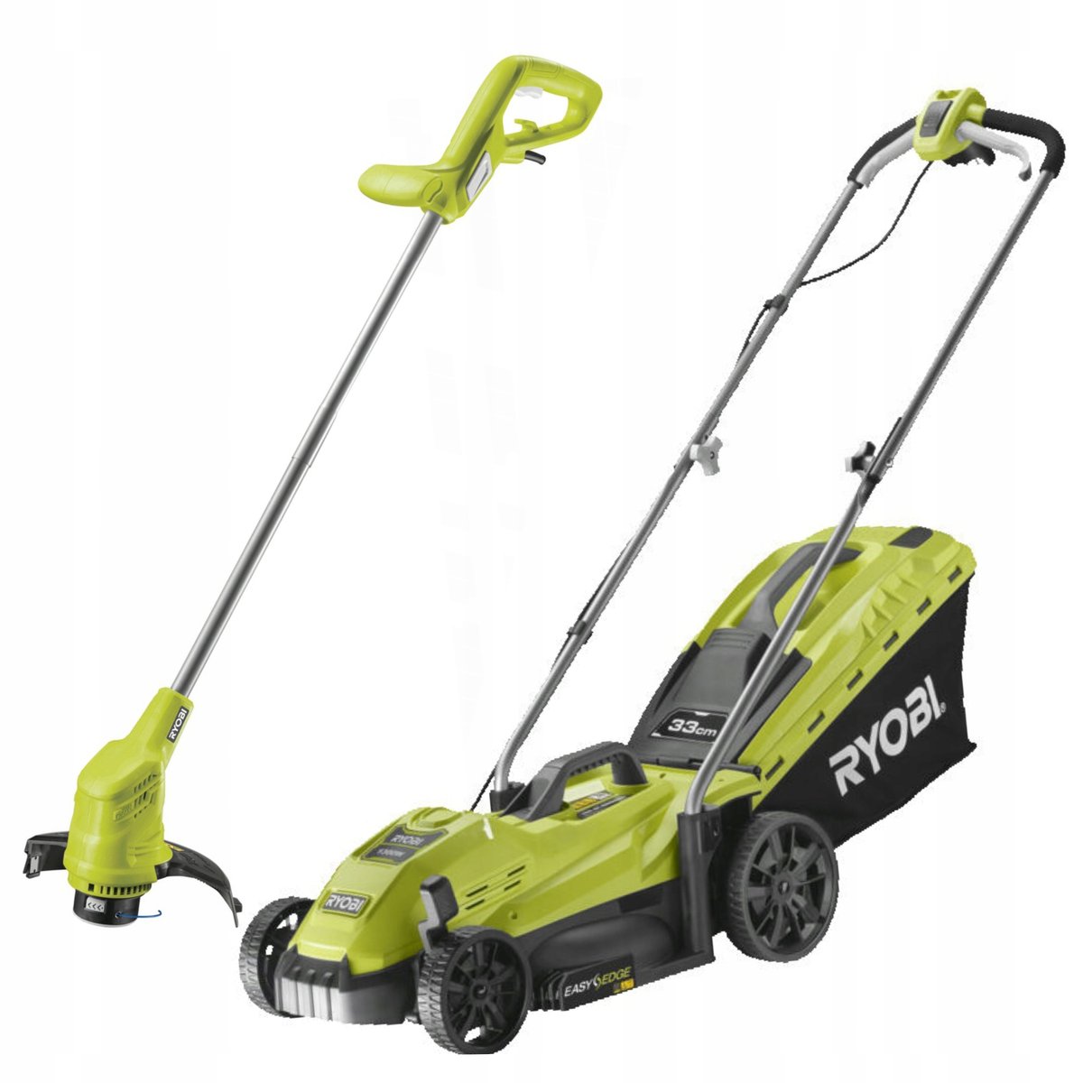 RYOBI KOSIARKA ELEKTRYCZNA + KOSA PODKASZARKA 35L 1300W 31CM RLM3313ALT2925