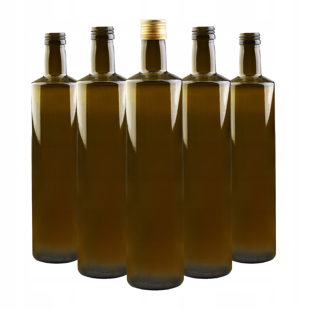 5 szt Butelki na oliwę olej ocet syrop soki DORICA 750 ml + zakrętki