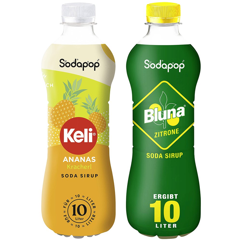 2x SYROP SODAPOP KELI ANANAS + CYTRYNA KONCENTRAT DO SATURATORA 500ml