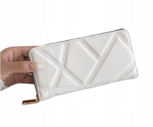 Portfel Damski Duży Na Zamek Elegancki Kopertówka Organizer Portponetka P49