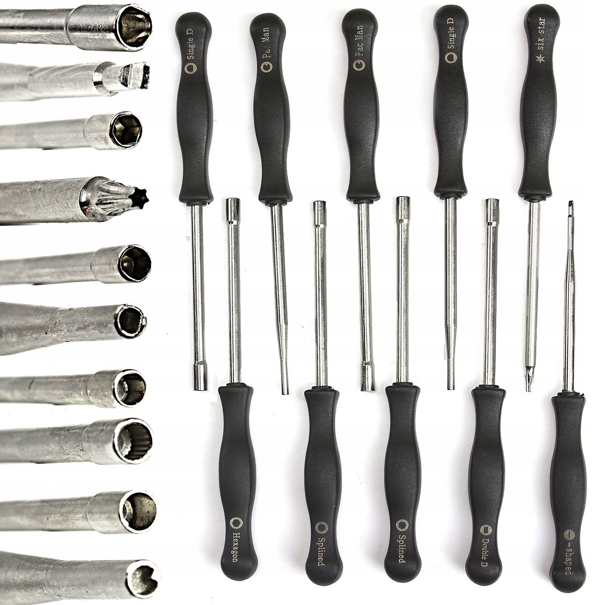 KLUCZE WKRĘTAKI DO REGULACJI GAŹNIKA ŚRUBOKRĘT ZESTAW KLUCZY 10 EL M60002