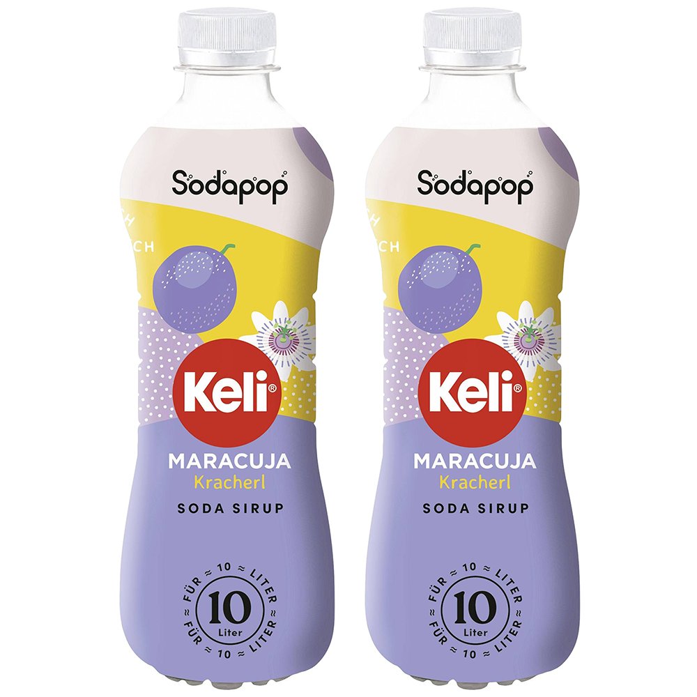 2x SYROP SODAPOP SODA KELI MARAKUJA 500ml KONCENTRAT DO SATURATORA WODY