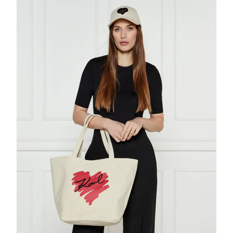 Karl Lagerfeld Dwustronna shopperka K/HEARTS