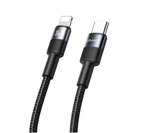 USAMS USB-C do Lightning 30W 1,2m Aluminum Alloy Data Cable SY Series