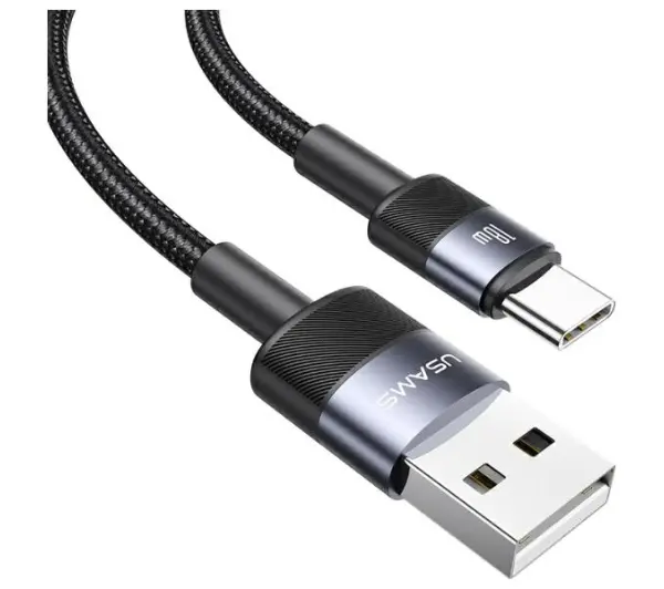 USAMS USB-A do USB-C 3A 1,2m Aluminum Alloy Data Cable SY Series