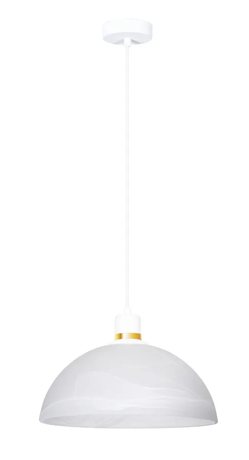 Biała wisząca lampa sufitowa - D2-C57