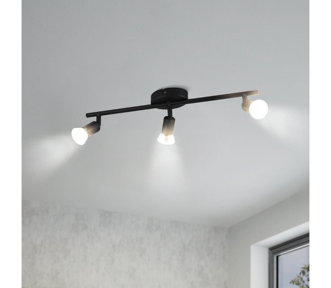 Eglo 32431 - LED Oświetlenie punktowe BUZZ-LED 3xGU10/2,8W/230V 3000K czarny