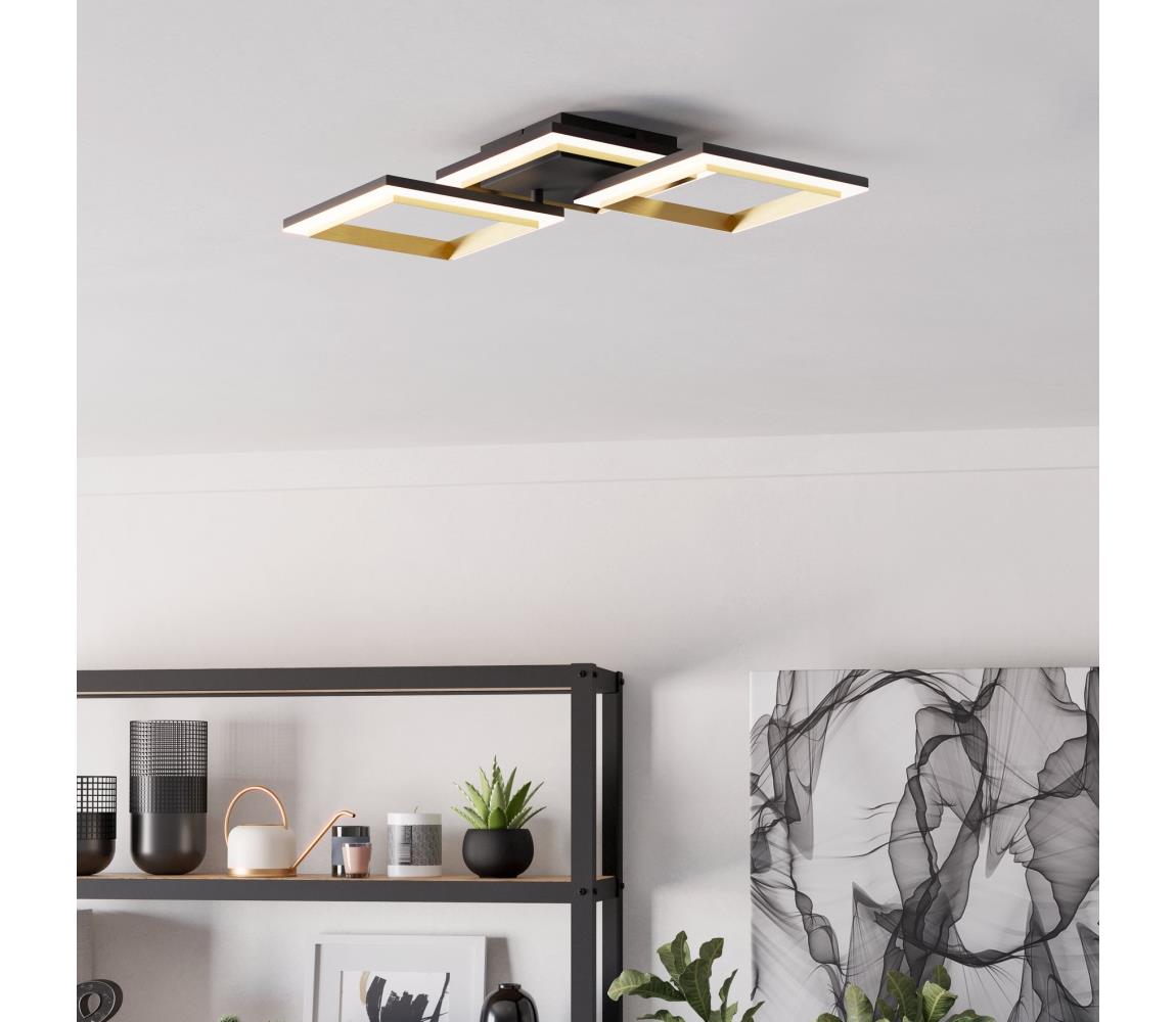 Eglo 901222 - LED Plafon ściemnialny CALLIERA LED/20W/230V czarny/złoty