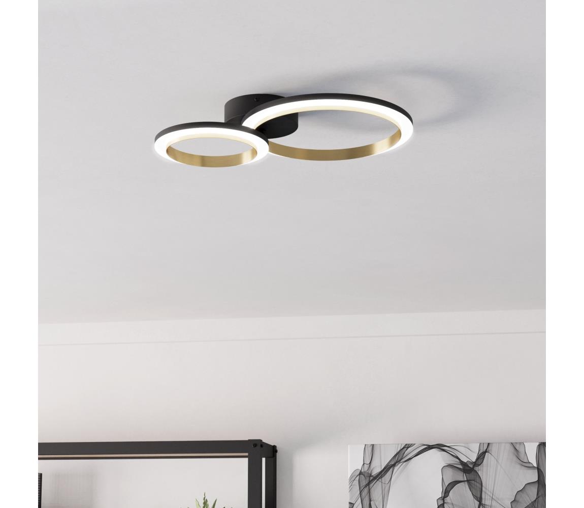 Eglo 901223 - LED Plafon ściemnialny CALLIERA LED/12W/230V czarny/złoty