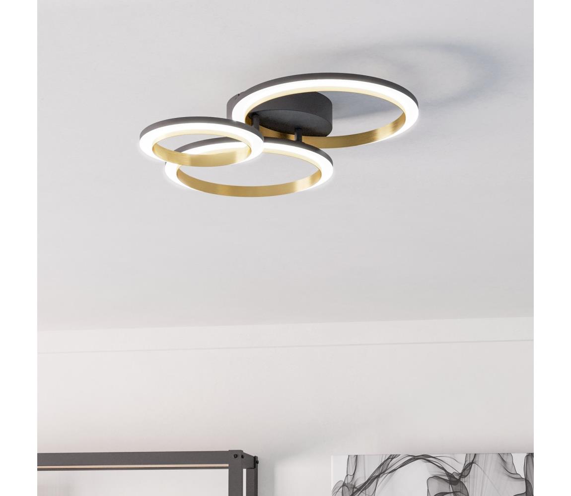 Eglo 901224 - LED Plafon ściemnialny CALLIERA LED/20W/230V czarny/złoty