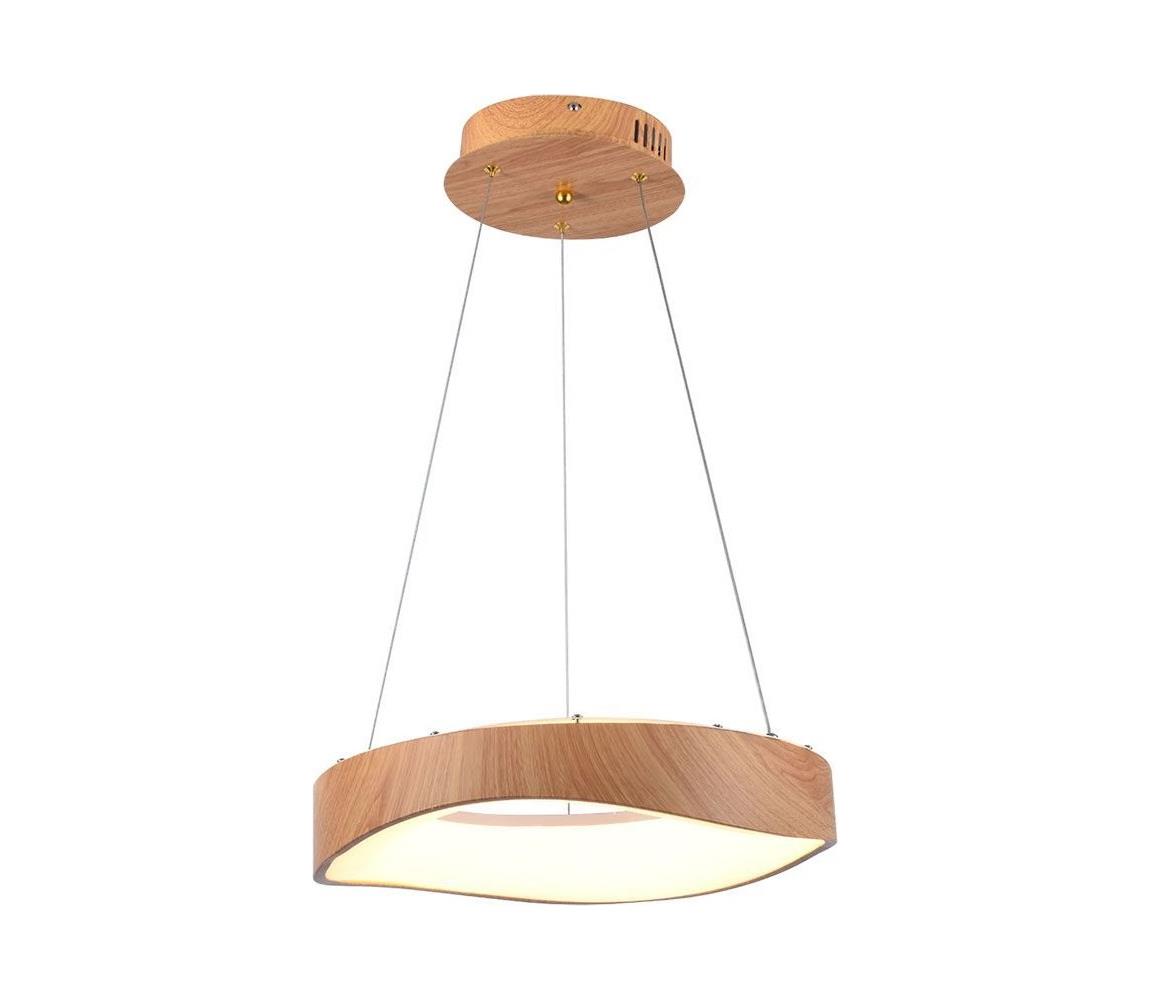 LED Żyrandol na lince LED/18W/230V 3000K ø 40 cm brązowy