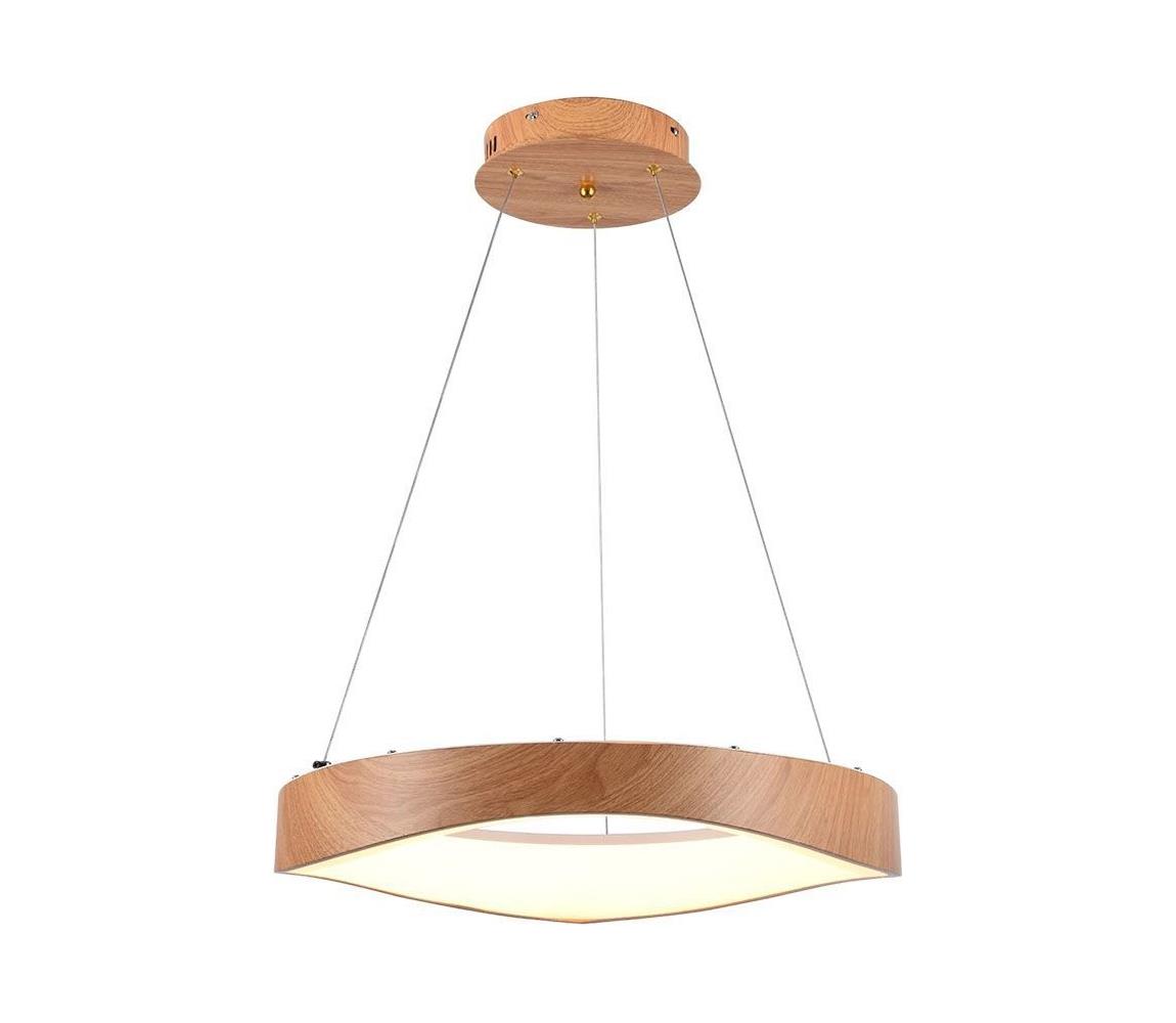 LED Żyrandol na lince LED/25W/230V 3000K ø 50 cm brązowy
