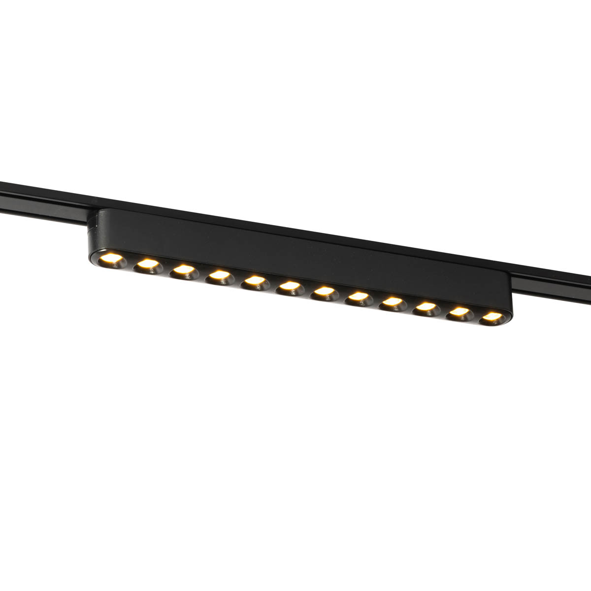 QAZQA Nowoczesna czarna lampa sufitowa do systemu szynowego 1-fazowego 12W 3000K - Magnetic Puntua