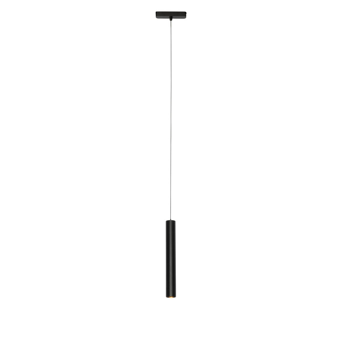 QAZQA Nowoczesna czarna lampa wisząca do systemu szynowego jednofazowego 4,5 W 3000 K - Magnetic Cassie
