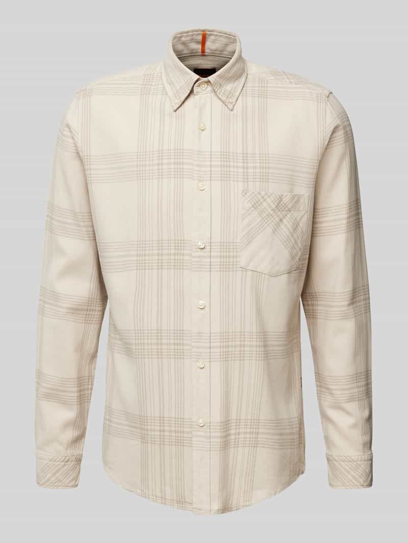 Koszula casualowa o kroju regular fit z kołnierzykiem typu button down model ‘Rickert’