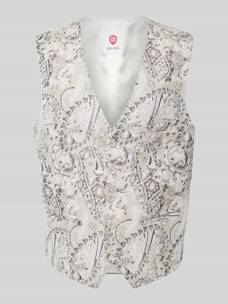 Kamizelka z kieszeniami z wypustką model ‘Plum’