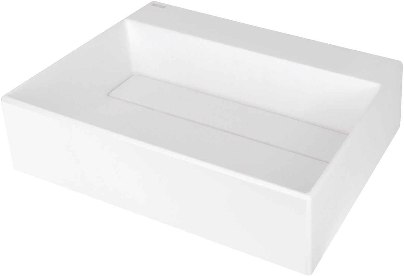 Umywalka nablatowa Deante Correo 40x50 cm prostokątna biały mat CQR_AU5M