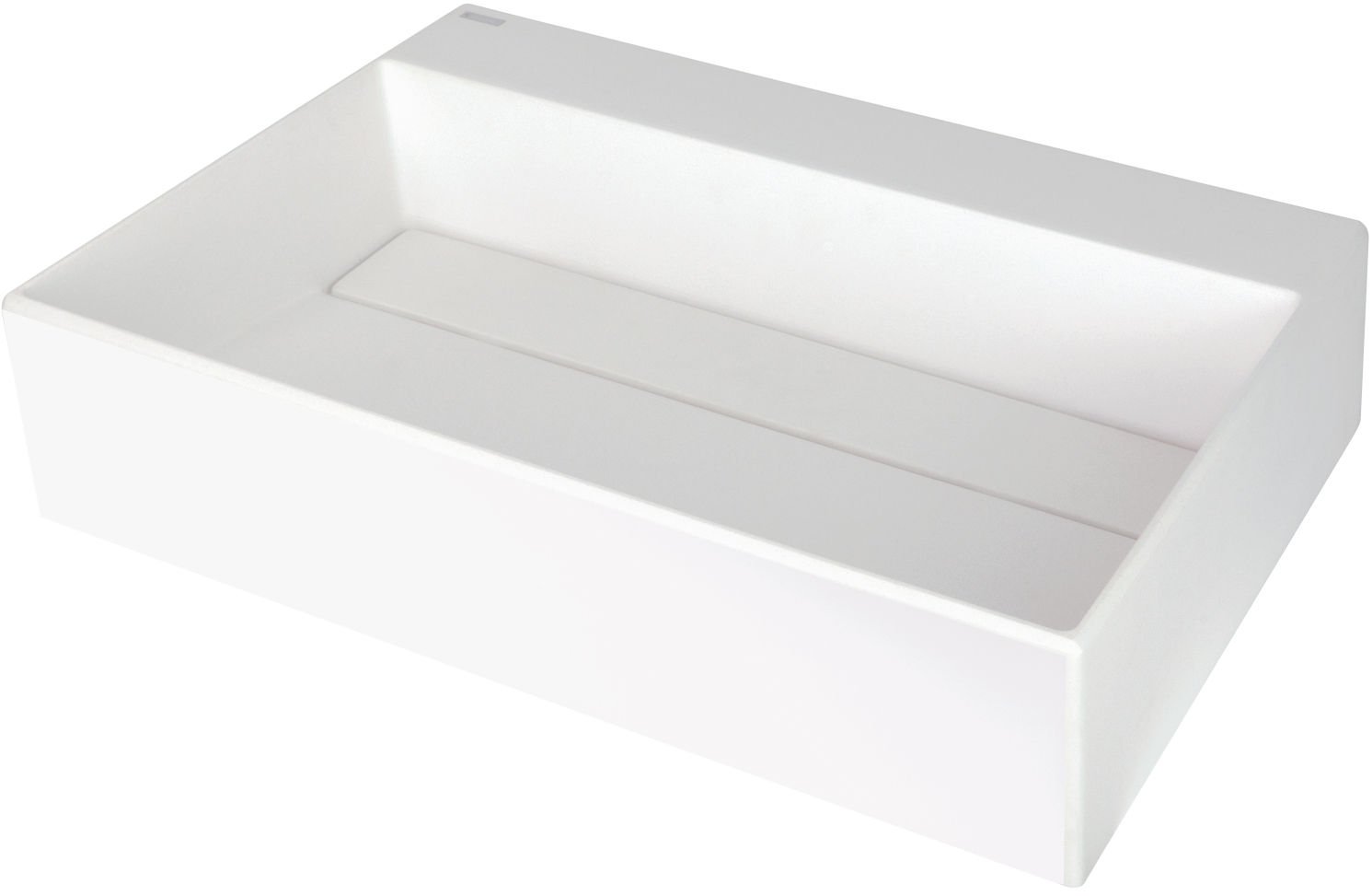 Umywalka nablatowa Deante Correo 40x60 cm prostokątna biały mat CQR_AU6M