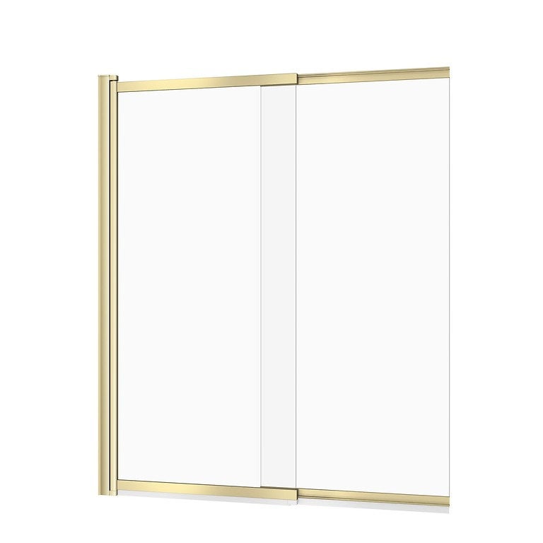 Parawan nawannowy Cersanit Larga 115x140 cm 2-częściowy przesuwny uniwersalny złoty mat S164-071