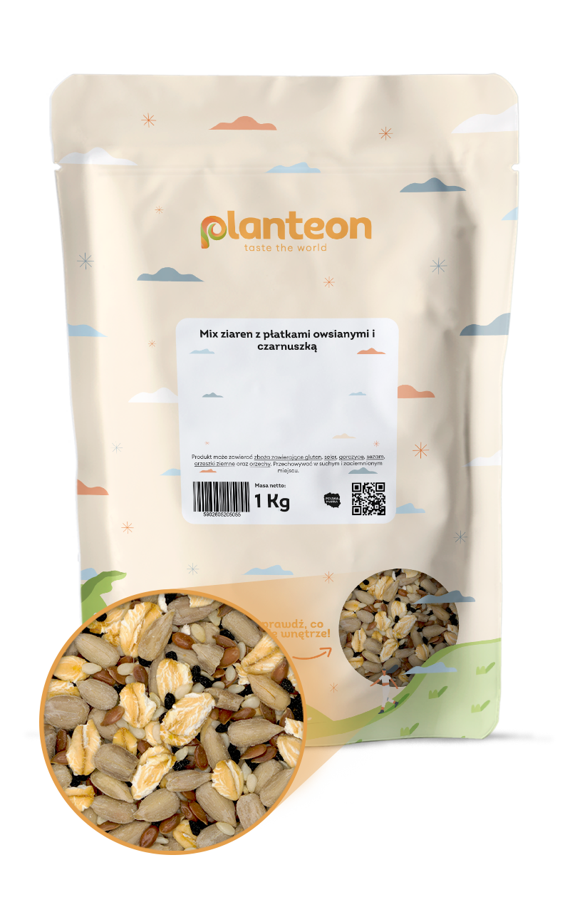 Mix ziaren z płatkami owsianymi i czarnuszką 1kg