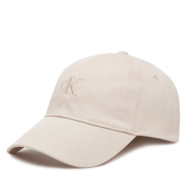 Czapka z daszkiem Calvin Klein Jeans Embroidered Monogram Cap LV04K5024G Różowy