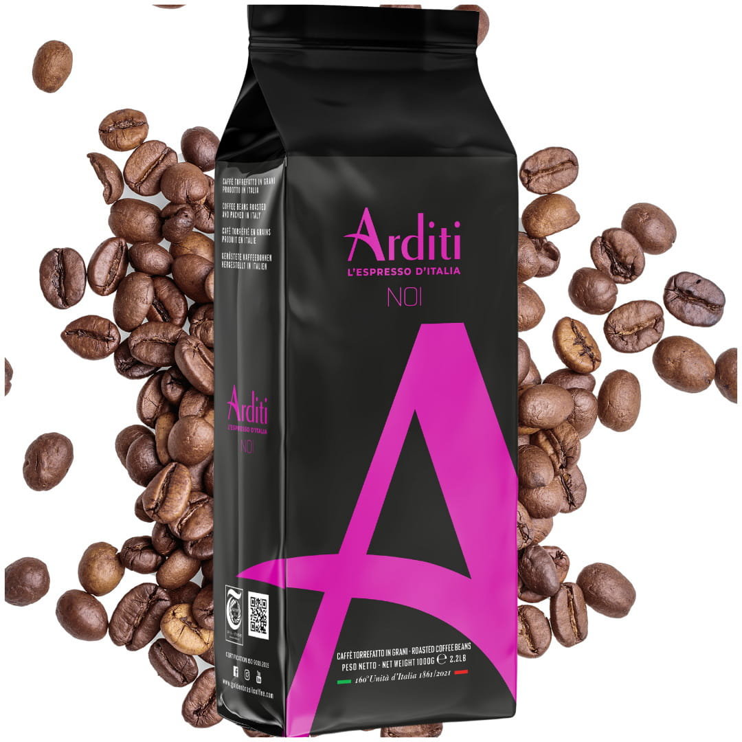 Arditi Noi 1Kg – Włoska Kawa Ziarnista Premium O Doskonałej Jakości