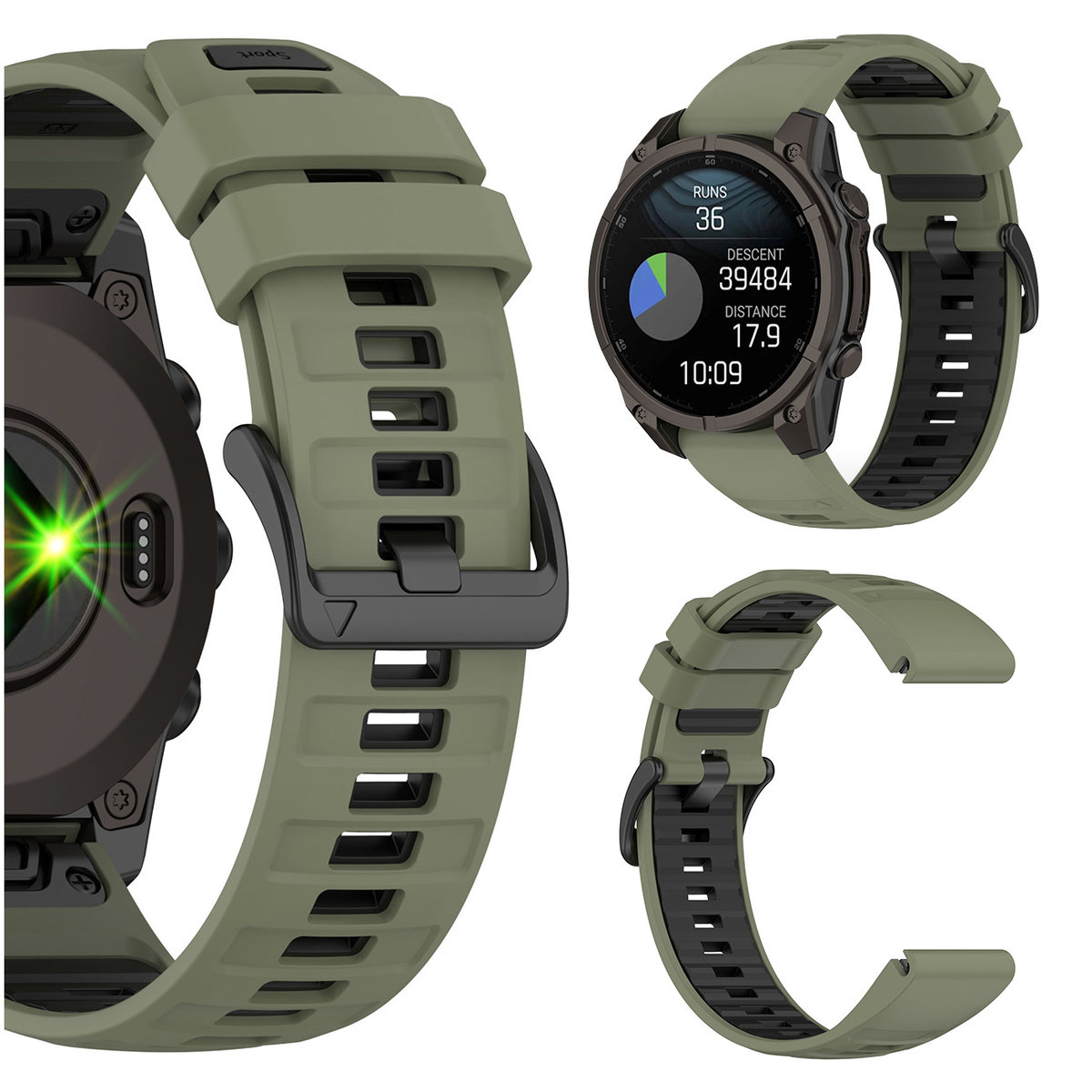 PASEK DO GARMIN FENIX 5 6 7 8 E PRO SOLAR INSTINCT EPIX QUCIKFIT PREMIUM