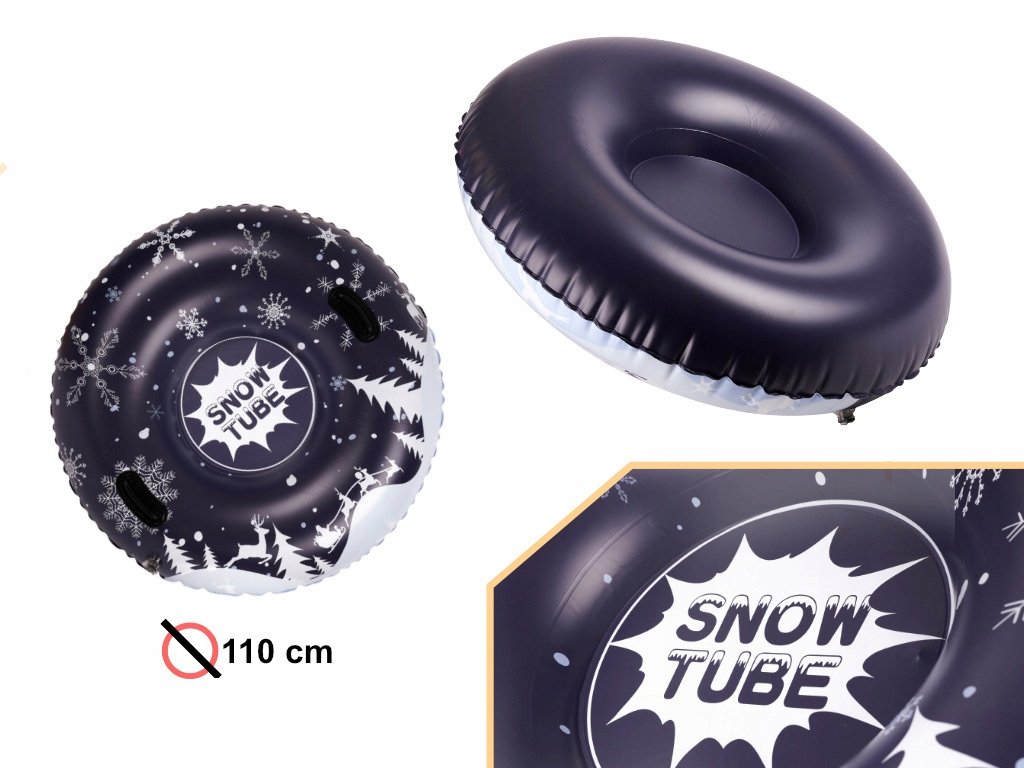 Ślizgacz sanki dmuchane na śnieg koło opona 110cm x 26cm DO 100KG
