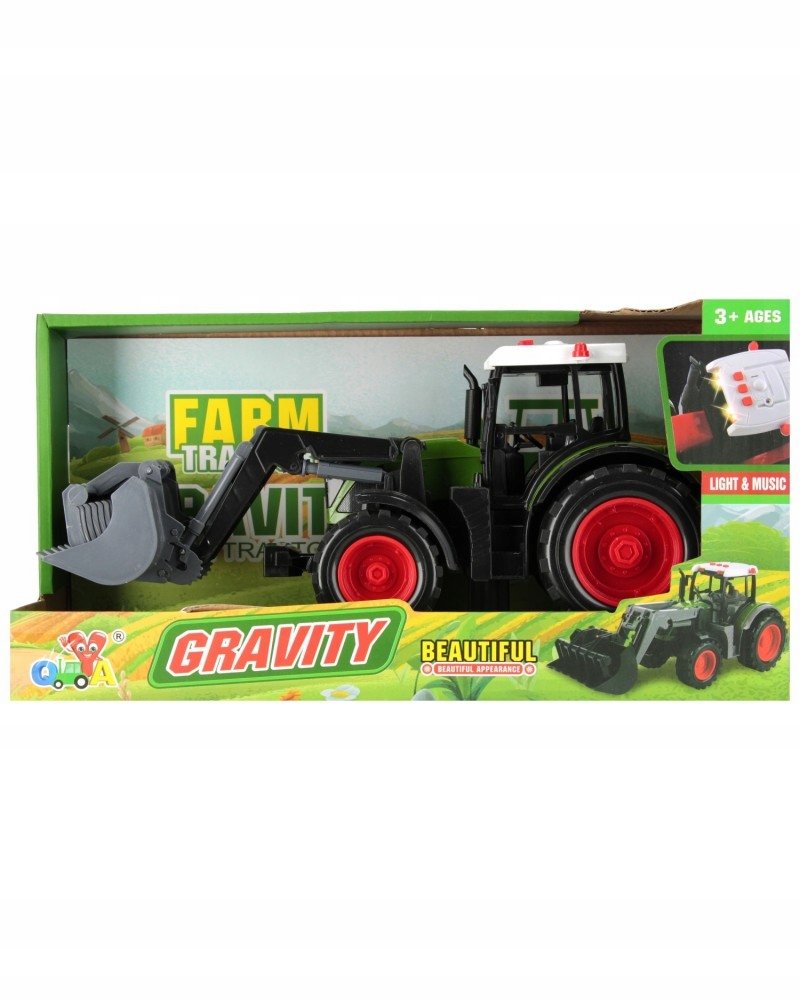 Traktor Z Łychą Pull-Back Światło Dźwięk