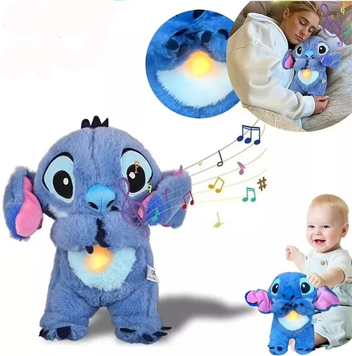 Zabawka szumiąca STITCH MASKOTKA ODDYCHAJĄCA USPOKAJACZ SZUMIĄCY SEN 38CM