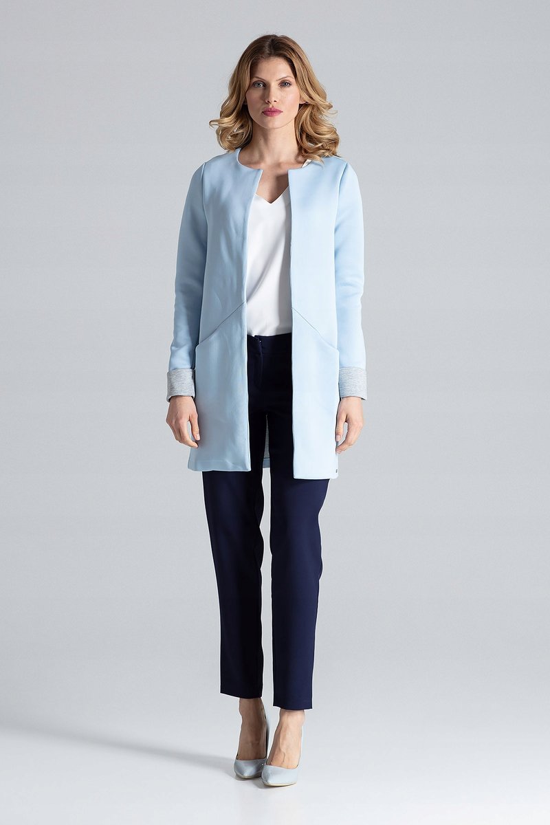 FIGL PŁASZCZ M366 niebieski S