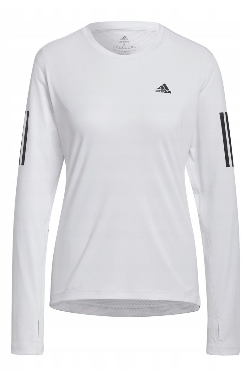Koszulka damska Adidas Own The Run sportowa biała z długim rękawem -XS