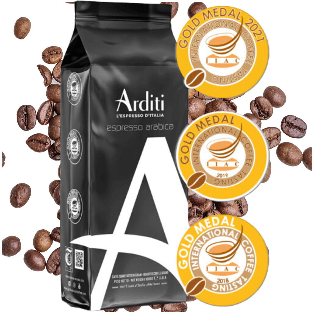 Arditi 100% Espresso Arabica 1Kg – Włoska Kawa Ziarnista O Wyjątkowym Smaku