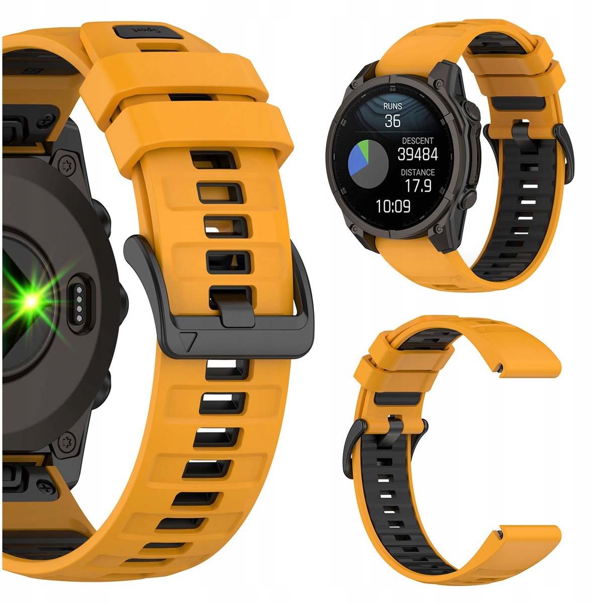 PASEK DO GARMIN FENIX 5 6 7 8 E PRO SOLAR INSTINCT EPIX QUCIKFIT PREMIUM