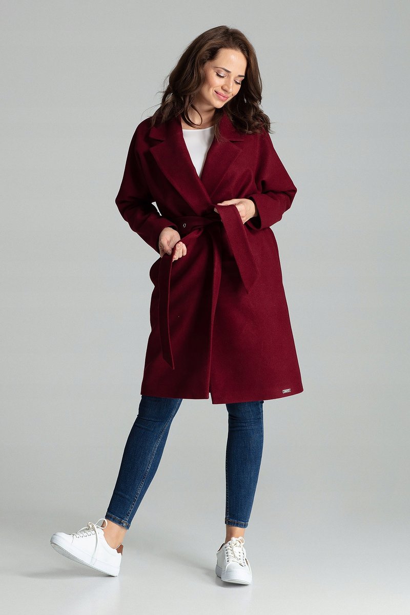 PŁASZCZ L054 czerwony S/M