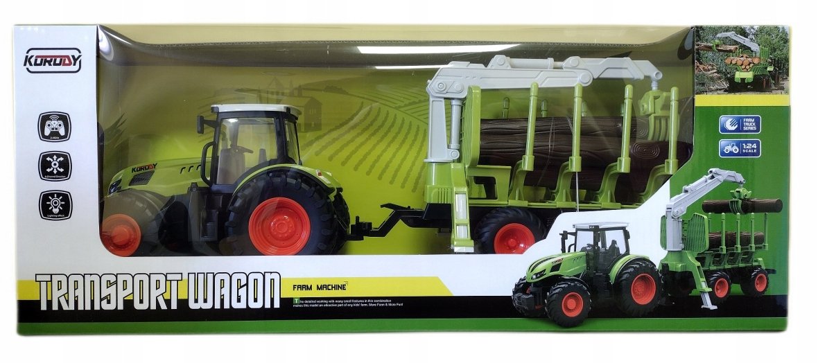 Traktor Z Przyczepą R/C 48,5X19Cm