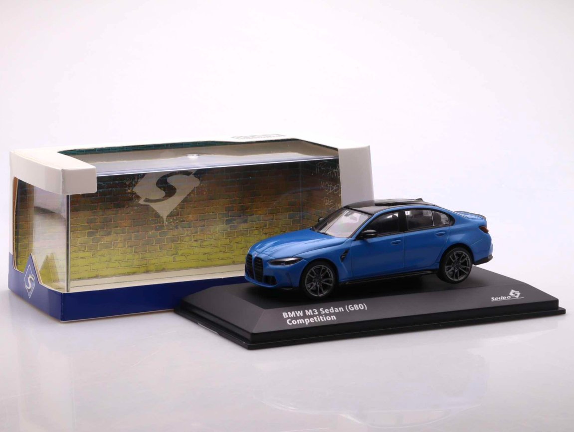 BMW M3 Sedan (G80) Competition - 2023, santorini blue Solido 1:43