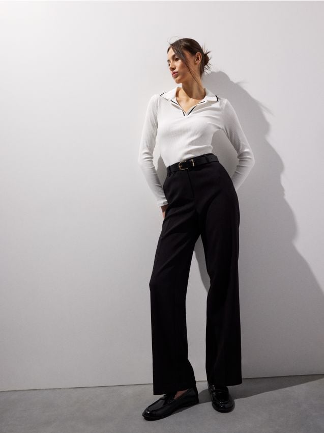 Mohito - Eleganckie spodnie - czarny