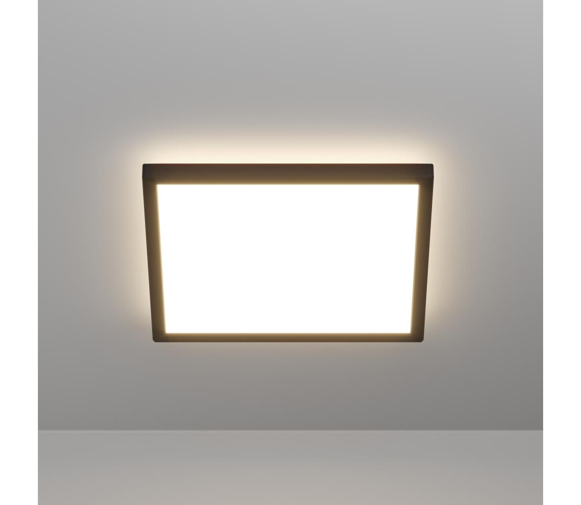 Eglo 901442- LED Plafon zewnętrzny ROVITO 13,4W/230V 29x29 cm IP44 czarny