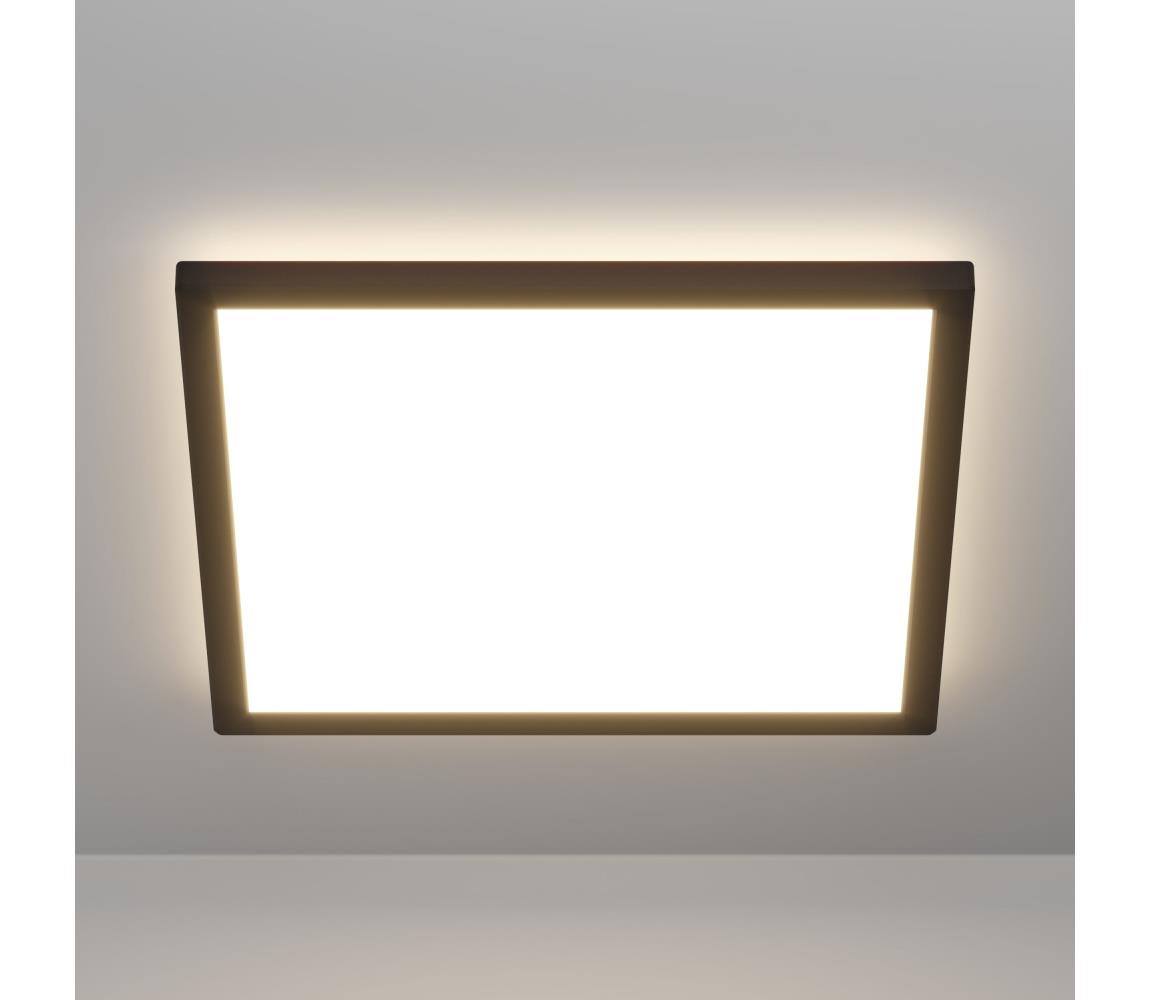 Eglo 901456 - LED Ściemnialne oświetlenie zewnętrzne ROVITO-R 17,6W/230V 39x39cm IP44 czarne + pilot