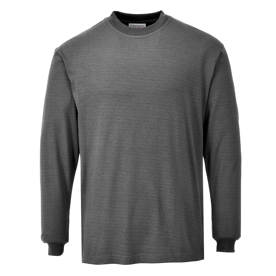 PORTWEST FR11 T-SHIRT Z DŁUGIMI RĘKAWAMI, ANTYSTATYCZNY, TRUDNOPALNY; SZARY