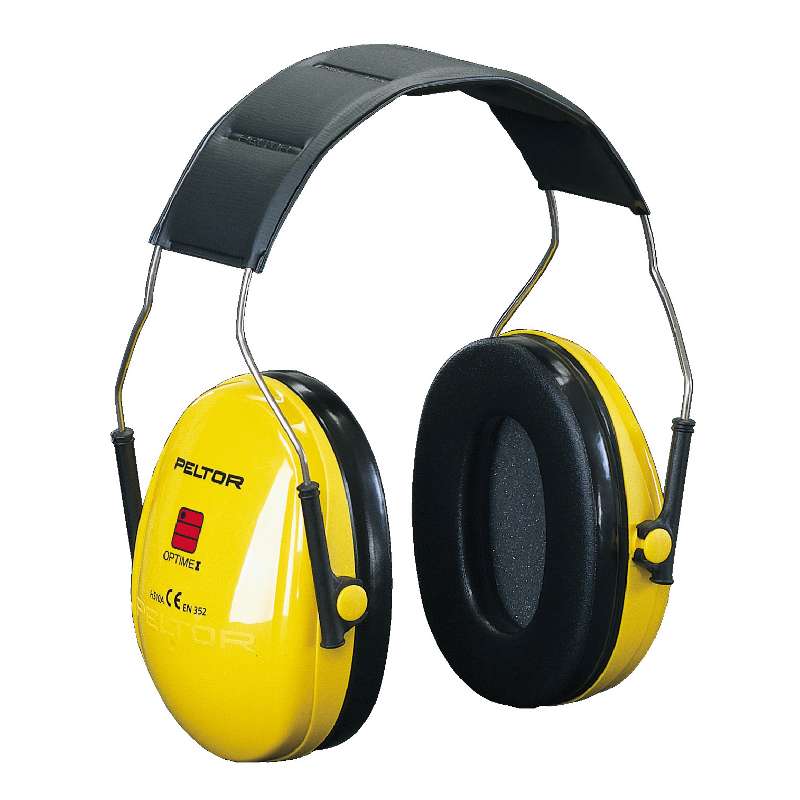 NAUSZNIKI PRZECIWHAŁASOWE 3M PELTOR OPTIME I, 27 DB, ŻÓŁTE, PAŁĄK NAGŁOWNY, H510A-401-GU