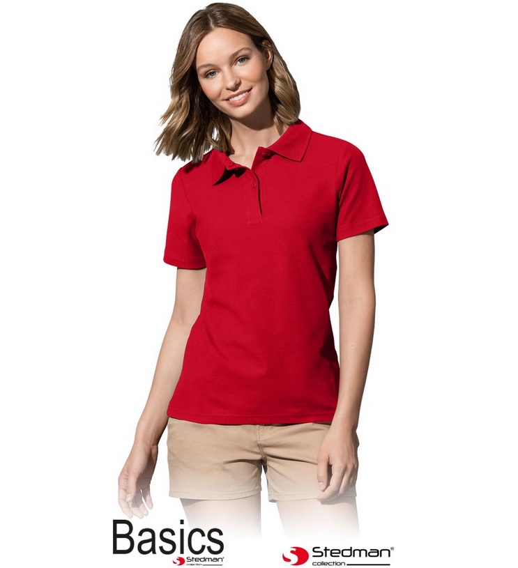 KOSZULKA POLO DAMSKA STEDMAN ST3100 CZERWONA, XXL