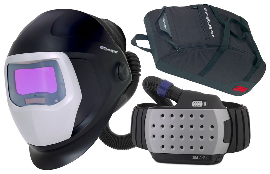 #PRZYŁBICA SPAWALNICZA 3M SPEEDGLAS 9100 AIR Z FILTREM 9100X I Z SYSTEMEM ADFLO 567715 (Z TORBĄ)