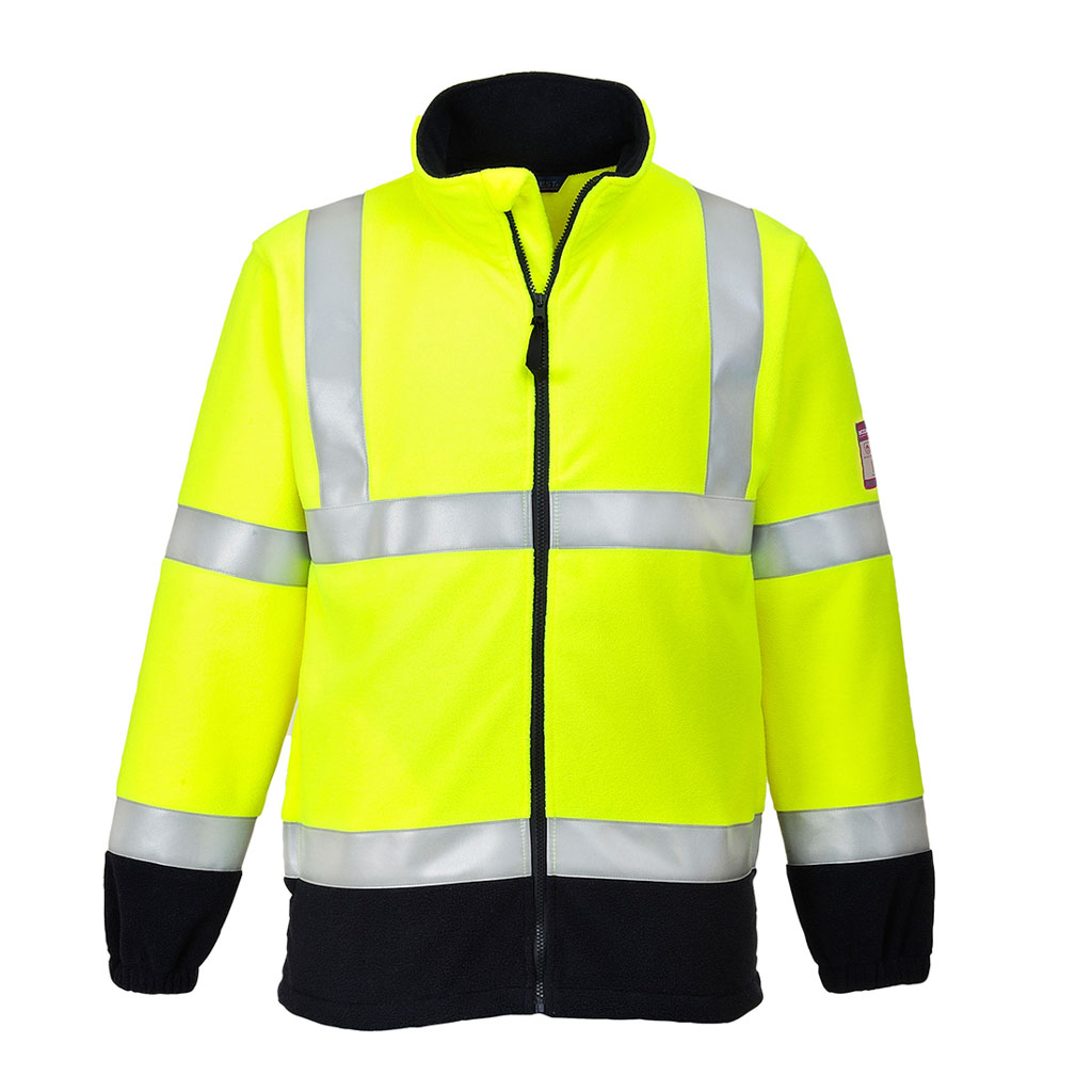 PORTWEST FR31 BLUZA POLAROWA OSTRZEGAWCZA TRUDNOPALNA I ANTYELEKTROSTATYCZNA; ŻÓŁTY
