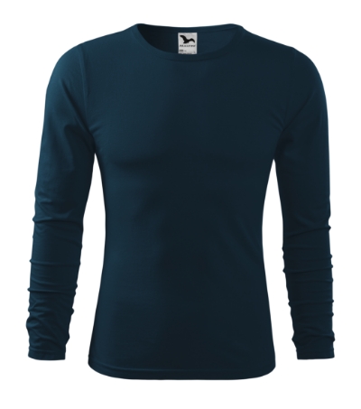 KOSZULKA MĘSKA MALFINI FIT-T LS 119, GRANATOWY