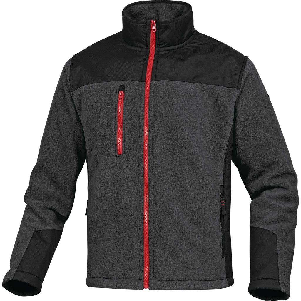 DELTA PLUS BRIGHTON2 BLUZA Z POLARU POLIESTRU, 420 g/m2; SZARO-CZARNY