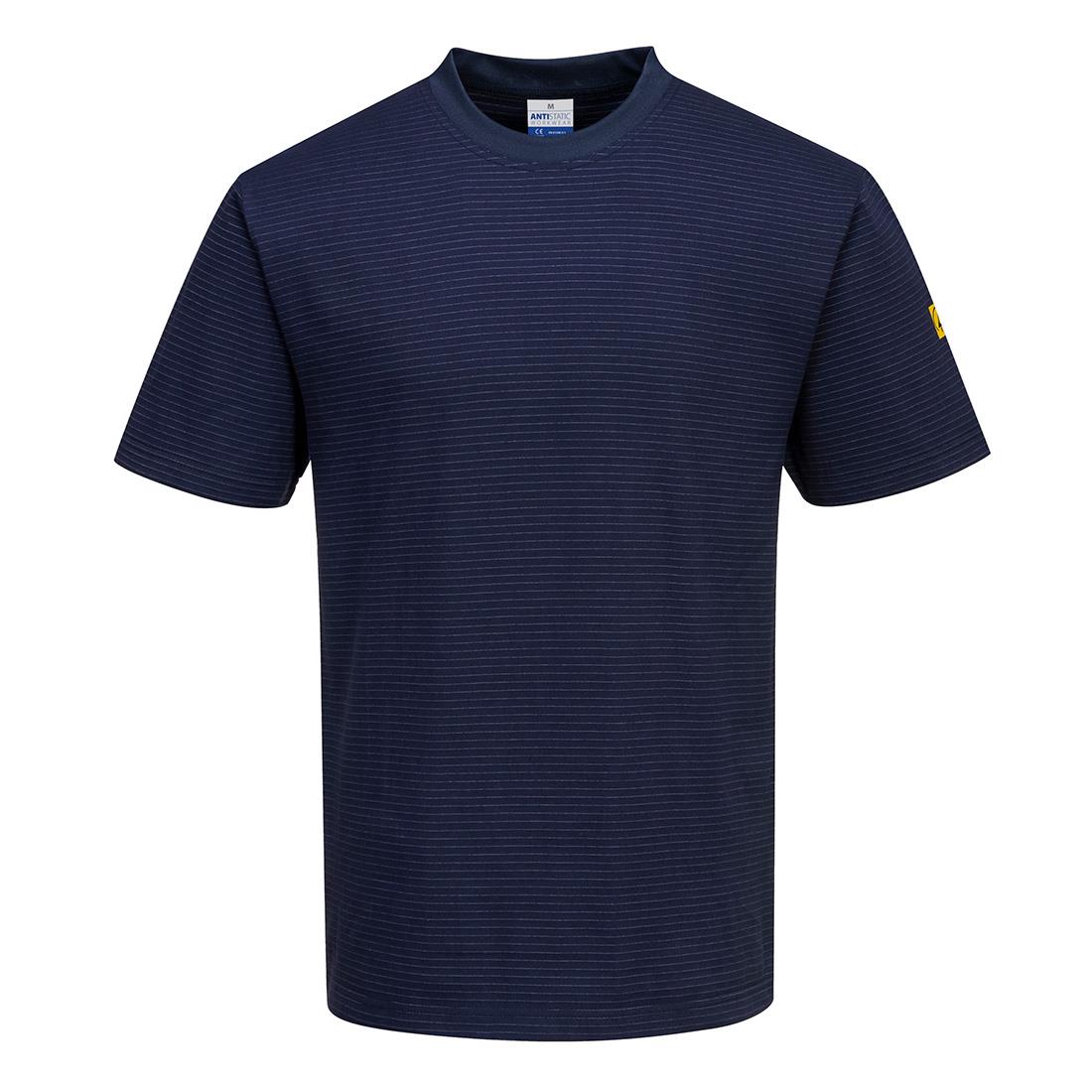 PORTWEST AS20 T-SHIRT ANTYELEKTROSTATYCZNY ESD; GRANATOWY